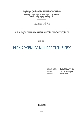 Báo cáo Phần mềm quản lý thư viện