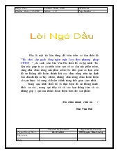 Đồ án Lập trình trò chơi xếp gạch bằng phương pháp HDT