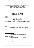 Báo cáo Phần mềm quản lý bán vé máy bay