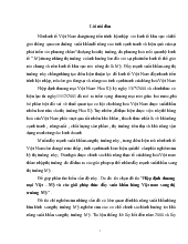 Luận văn Hiệp định thương mại Việt – Mỹ và các giải pháp thúc đẩy xuất khẩu hàng Việt nam sang thị trường Mỹ