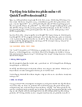 Tự động hóa kiểm tra phần mềm với QuickTest Professional 8.2