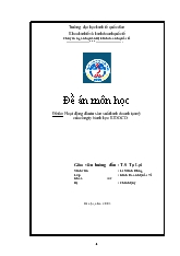 Đồ án Hoạt động đầu tư sản xuất kinh doanh tại mỹ của công ty bánh kẹo KIDOCO