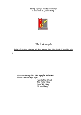 Luận văn Thiết kế bộ báo chuông giờ học trường Đại Học Bách Khoa Hà Nội