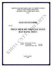 Phần mềm hỗ trợ giải toán bất đẳng thức