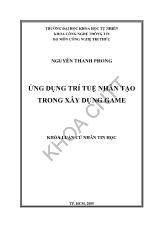 ỨNG DỤNG TRÍ TUỆ NHÂN TẠO TRONG XÂY DỰNG GAME