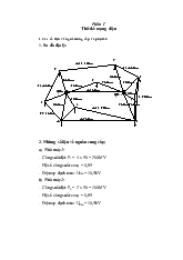 Đồ án Thiết kế mạng điện