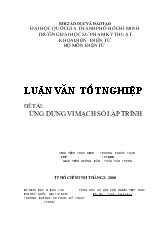 LUẬN VĂN ỨNG DỤNG VI MẠCH SỐ LẬP TRÌNH