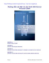 Hướng dẫn cài đặt và cấu hình ISA Server Firewall 2004
