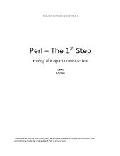 Hướng dẫn lập trình Perl cơ bản