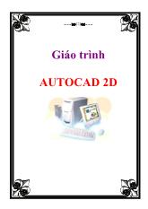 Giáo trình AutoCAD 2D