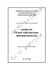 Luận văn Nghiên cứu và phát triển ứng dụng trên mạng không dây