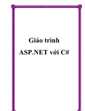 Giáo trình ASP.NET với C#