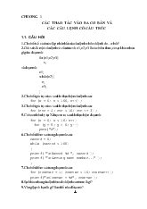 Giáo trình bài tập C va C++