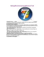 Hướng dẫn cơ bản sử dụng Windows 7