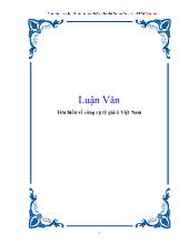 Luận văn Tìm hiểu về công cụ tỷ giá ở Việt Nam