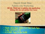 Đề tài Nghiên Cứu Marketing  Nghiên Cứu Sự Thất Bại Trong Marketing Của Bia Laser