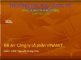 Đề án Công ty cổ phần Vinamit