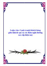 Luận văn Giải pháp nhằm thu hút khách nội địa tại khách sạn Thanh Lịch