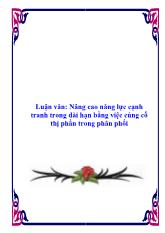Luận văn Một số ý kiến về kênh phân phối xe máy tại công ty Cotimex Đà Nẵng