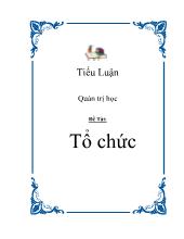 Đề tài Quản trị học - Tổ chức