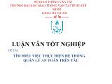 Đề tài Tìm hiểu việc thực hiện hệ thống quản lý an toàn trên tàu