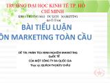 Luận văn Phân tích kinh nghiệm marketing quốc tế của một công ty đa quốc gia