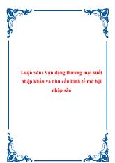 Đề tài Biện pháp hoàn thiện hoạt động nhập khẩu vật tư, máy móc, thiết bị giao thông vận tải ở Công ty xuất nhập khẩu và hợp tác đầu tưgiao thông vận tải Hà Nội -TRACIMEXCO Hà Nội