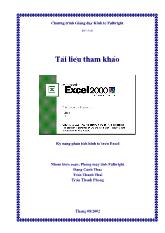Kỹ năng phân tích kinh tế trên Excel