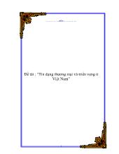 Luận văn Tín dụng thương mại và triển vọng ở Việt Nam