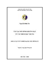 Đề tài Tái tạo mô hình khuôn mặt từ các điểm đặc trưng