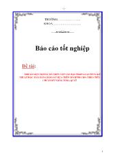 Đề tài Trích chọn thông tin trên tập văn bản pháp luật dùng kỹ thuật học máy bán giám sát dựa trên mô hình crfs theo tiêu chuẩn kỳ vọng tổng quát