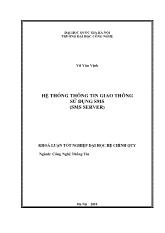 Đề tài Hệ thống thông tin giao thông sử dụng sms (sms server)