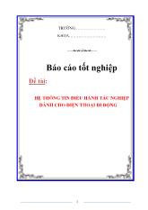 Đề tài Hệ thông tin điều hành tác nghiệp dành cho điện thoại di động