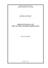 Đề tài Khảo sát mạng lan với các phần mở rộng không dây