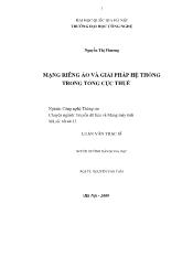 Đề tài Mạng riêng ảo và giải pháp hệ thống trong tổng cục thuế