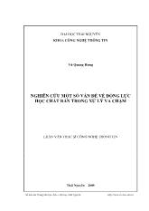 Đề tài Nghiên cứu một số vấn đề về động lực học chất rắn trong xử lý va chạm