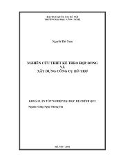 Đề tài Nghiên cứu thiết kế theo hợp đồng và xây dựng công cụ hỗ trợ