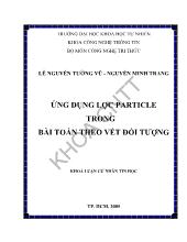 Đề tài Ứng dụng lọc particle trong bài toán theo vết đối tượng