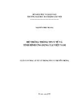 Đề tài Hệ thống thông tin y tế và tình hình ứng dụng tại Việt Nam