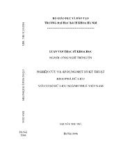Đề tài Nghiên cứu và áp dụng một số kỹ thuật khai phá dữ liệu với cơ sơ sở dữ liệu ngành Thuế Việt Nam