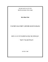 Đề tài Cải tiến giao thức aitf để giảm tải mạng