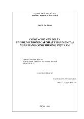 Đề tài Công nghệ nén delta ứng dụng trong cập nhật phần mềm tại ngân hàng công thương Việt Nam