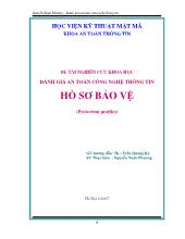 Đề tài Đánh giá an toàn công nghệ thông tin