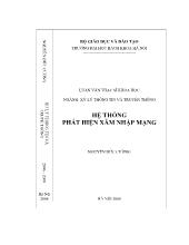 Đề tài Hệ thống phát hiện xâm nhập mạng