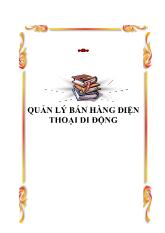 Đề tài Quản lý bán hàng điện thoại di động