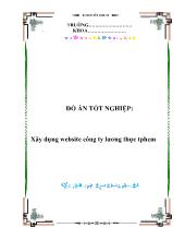 Đề tài Xây dựng website công ty lương thực tphcm