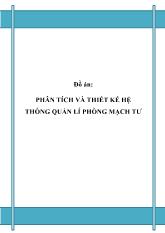 Đề tài Phân tích và thiết kế hệ thống quản lí phòng mạch tư