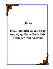 Đề tài Tìm hiểu và xây dựng ứng dụng Phone Book Safe Manager trên Android