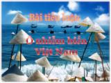 Đề tài Ô nhiễm biển Việt Nam
