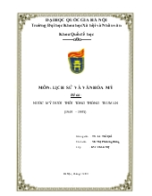 Đề tài Nước mỹ dưới thời tổng thống truman (1945 – 1953)